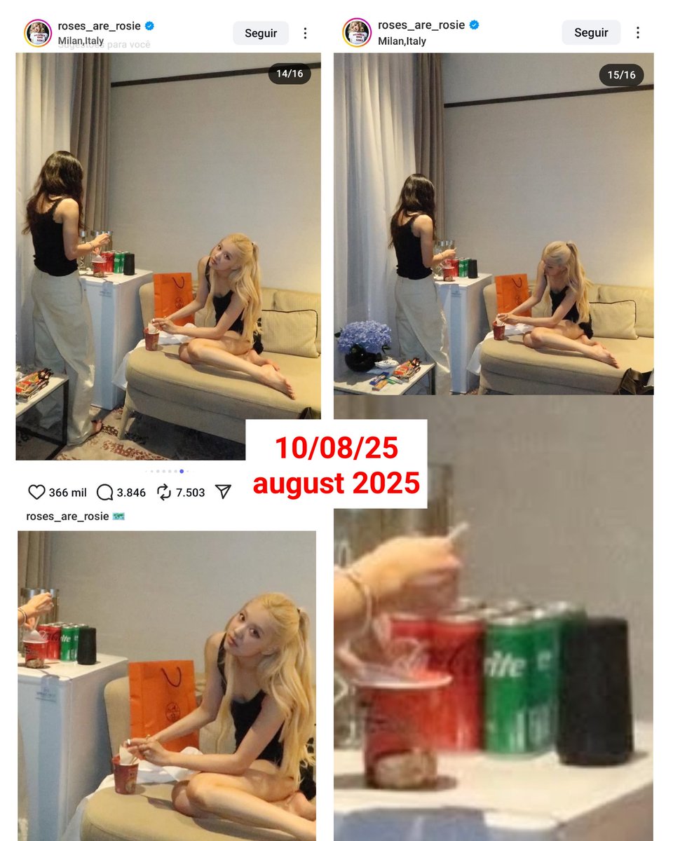 Earlier today, Blackpink's Rosé also showed her love for Coca-Cola and Sprite by promoting on her instagram

two brands on the boycott list, right @LandPalestine? 🥰