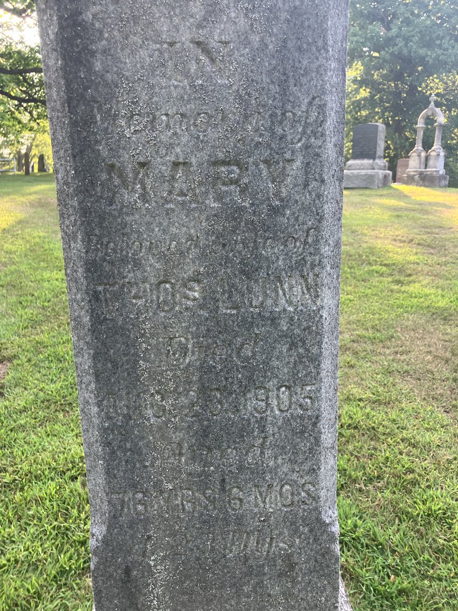 I went to visit my Great-great grandmother and grandfather today in Bothwell Cemetery.