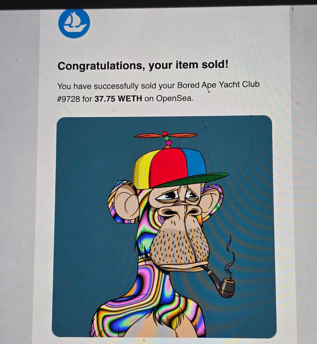 Finally sold my BAYC for 38 eth,

As promised,
I want to change someone's life and send 5 $ETH (~$22,000) to one person by tomorrow.

Just like, retweet and comment 'done'.
Random winner in 15 hrs