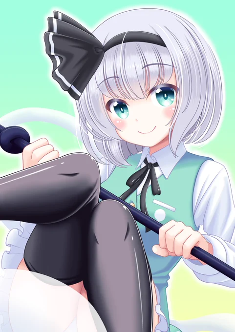 #3連休はフォロワーが増えるらしい 季節感があったり、かわいい妖夢ちゃんのイラストを描いています