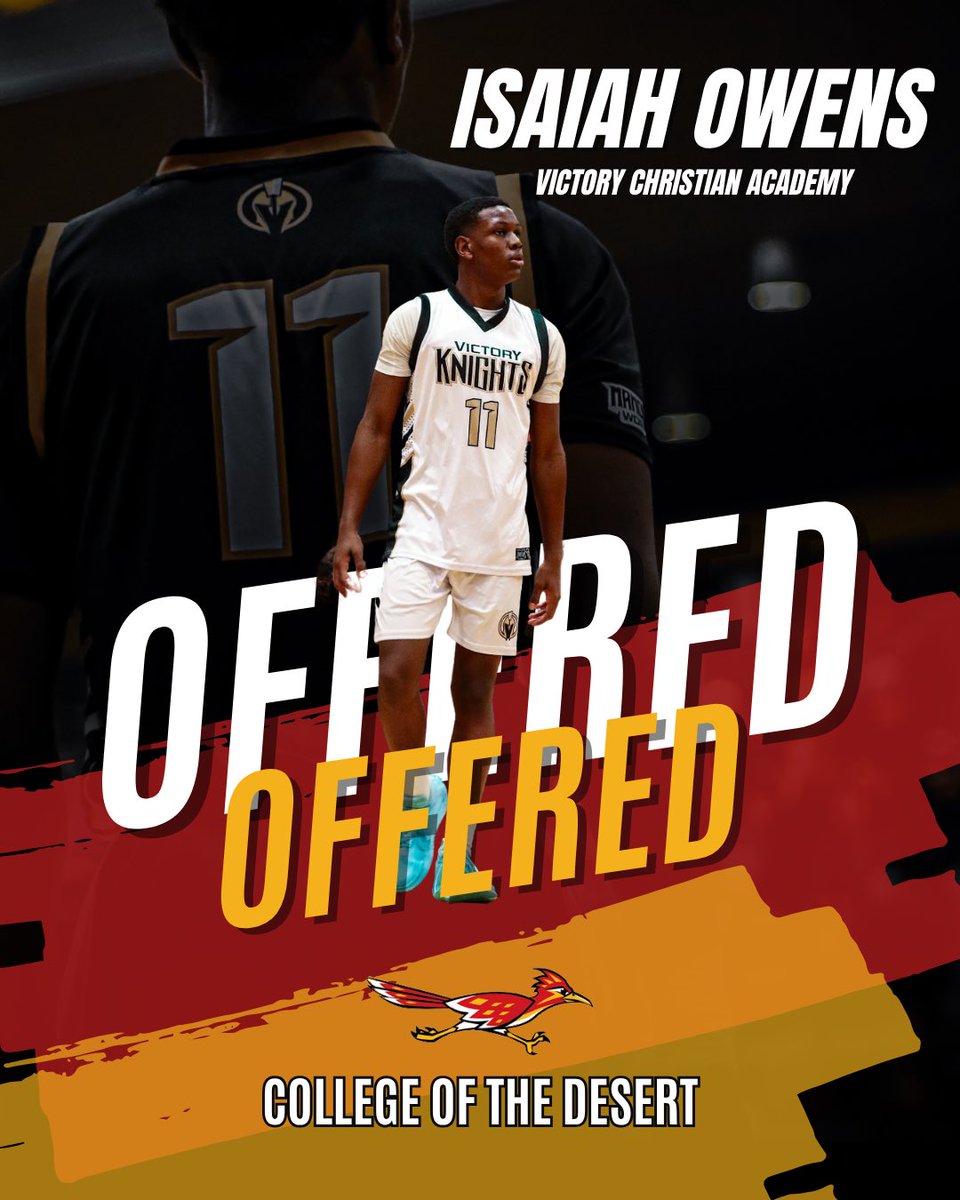 Grateful for the conversation with Coach Romero and excited to have received an offer from College of the Desert! 🏀