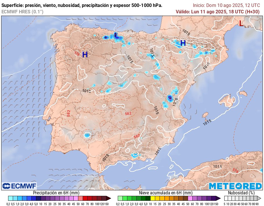 Mañana lunes amaneceremos en #Móstoles con unos 25-26°C y la máxima rondará los 38-39°C. Nubosidad de evolución que crecerá con fuerza a partir de mediodía en la sierra,donde puede haber amagos tormentosos. Los frentes de racha podría llegan al llano,con vientos intensos.