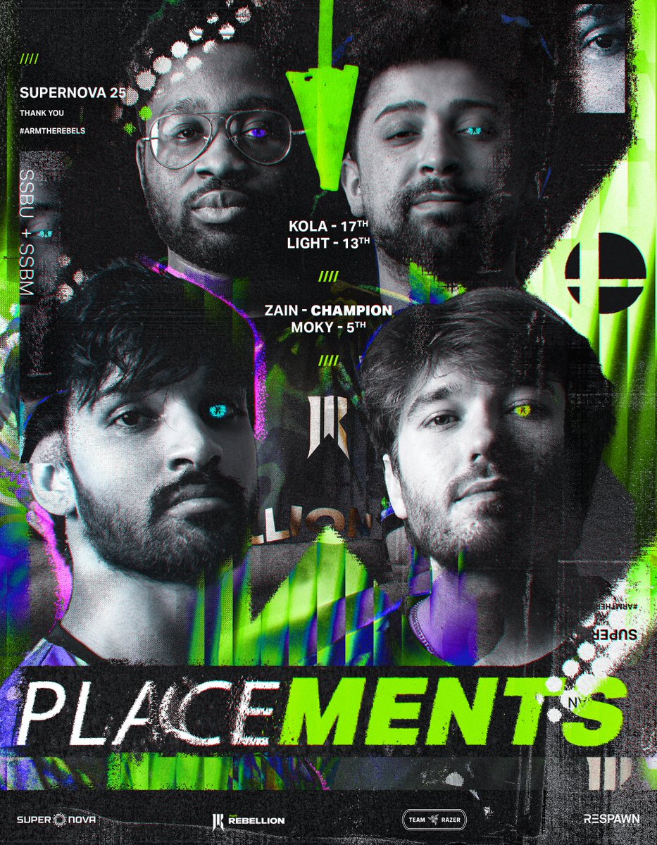 ShopifyRebels's tweet image. what a GREAT weekend gettin' rebellious at the LARGEST smash tournament 💪 

BIG thanks to @SuperSmashCon &amp;amp; the community 💚💙 

#ArmTheRebels #Supernova2025