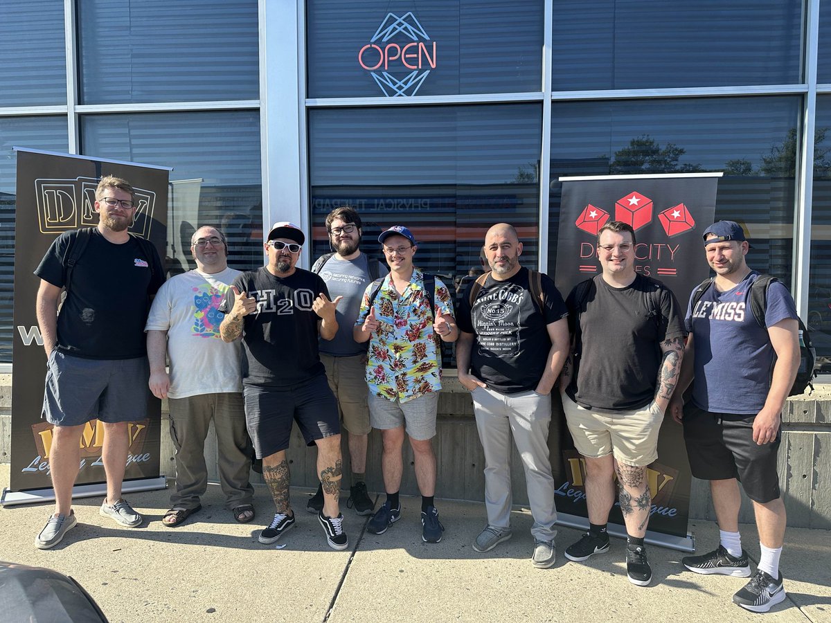 Rumbling into the playoffs at Dice City Games 1k Legacy Rumble BCQ! Good luck to our competitors!

Top 8 decks:
1 Mono Red Eldrazi
1 Oops, All Spells
1 UB Ninjas
1 Nadu Cradle
1 Bant Beans
1 Nadu Breakfast
1 UW Stiflenought
1 Sultai Reanimator