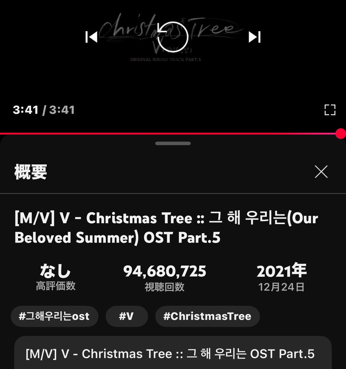 ciikimt's tweet photo. 届けたい想い💜⁷
V - Christmas Tree 1億再生へ
https://t.co/8cihum8K4w
Agust D '해금' Official MV 1億再生へ
https://t.co/qbi6mw1ZJw
'Don't Say You Love Me' Official MV
3000万再生へ
https://t.co/7qz31YdcU9
#V_chrismasTree❤︎
#Haegeum❤︎
#DontSayYouLoveMe❤︎ https://t.co/9Cj1O2cGRm