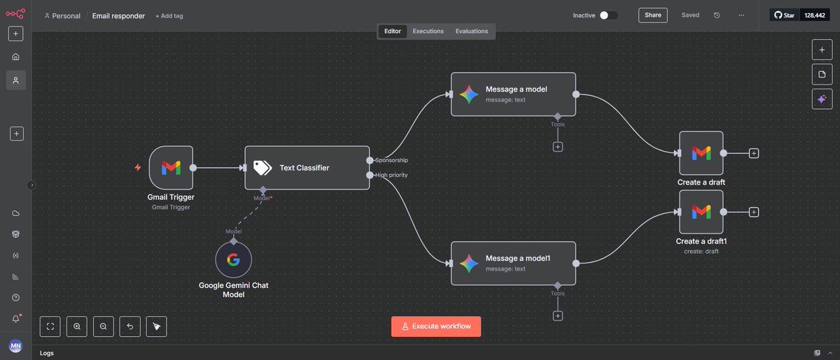marium_dev's tweet image. I created this agent that cuts hours from a creator inbox.

It reads every email, sorts them into sponsorships or high priority, and drafts perfect replies based on creator’s own terms.

The creator just reviews and sends.

Let me know what you think in the comments👇🏻