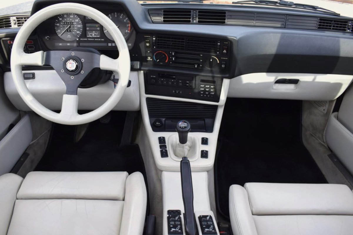 Here is a beautiful 1988 BMW M6 (E24) for sale in Arizona. This example is finished in Cinnabar Red on the exterior with a Lotus White interior. The car has around 81,300 miles on the odometer and comes with an asking price of $61,500.