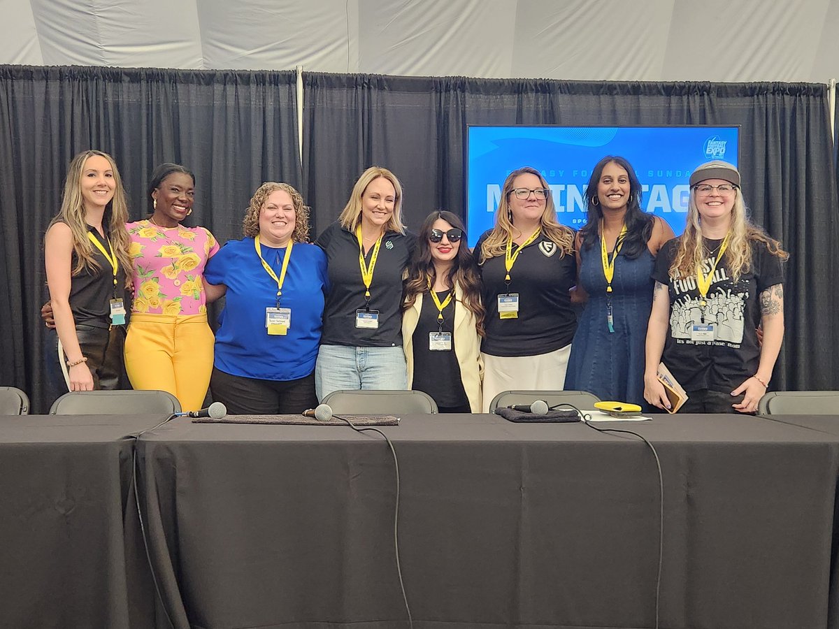 UNWIND (@unwindff) on Twitter photo Built to Win: Women Leading the Game panel at <a href="/theffexpo/">The Fantasy Football Expo</a> #ffexpo25
The hour went so fast! If any of the ladies wants to share their bold prediction for 2025 drop it below! Built to Win: Women Leading the Game panel at <a href="/theffexpo/">The Fantasy Football Expo</a> #ffexpo25
The hour went so fast! If any of the ladies wants to share their bold prediction for 2025 drop it below!