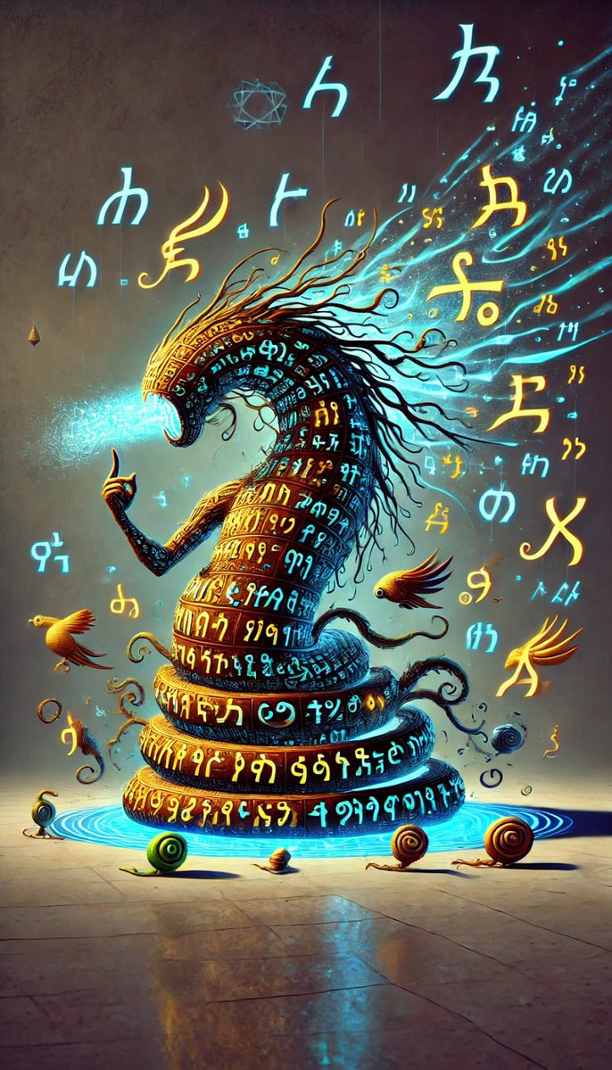AfriKabakata's tweet photo. #afrikabakata #africa #cuture #afro #ai #digitalart #artist #surreal #language #aiart #surrealart #amharicart #surrealai #africandigitalart #geezscript #ethiopianculture #aigeneratedmagic #linguisticsurrealism #digitalmythmaking #culturalcodex #explorepage https://t.co/DwNz4bL3BX