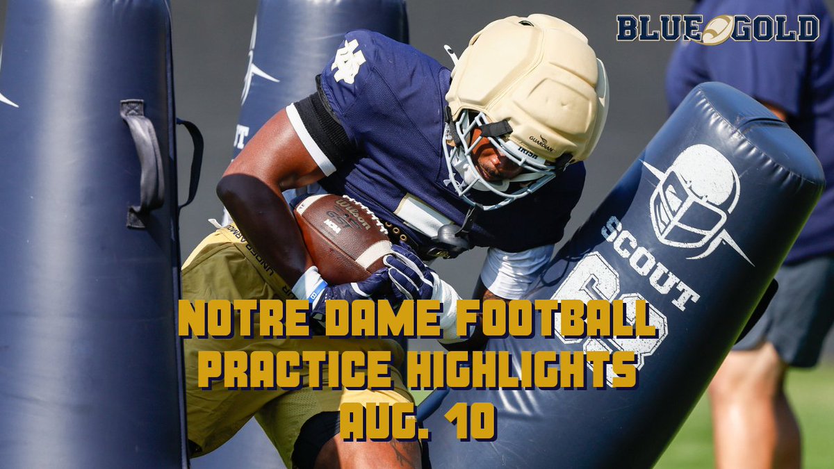 Tyler James (@tjamesnd) on Twitter photo Watch some of <a href="/NDFootball/">Notre Dame Football</a>’s quarterbacks, running backs, offensive linemen, tight ends and wide receivers in action, plus a couple of third-string scrimmage reps.
📹 youtube.com/watch?v=eOZUB4… Watch some of <a href="/NDFootball/">Notre Dame Football</a>’s quarterbacks, running backs, offensive linemen, tight ends and wide receivers in action, plus a couple of third-string scrimmage reps.
📹 youtube.com/watch?v=eOZUB4…