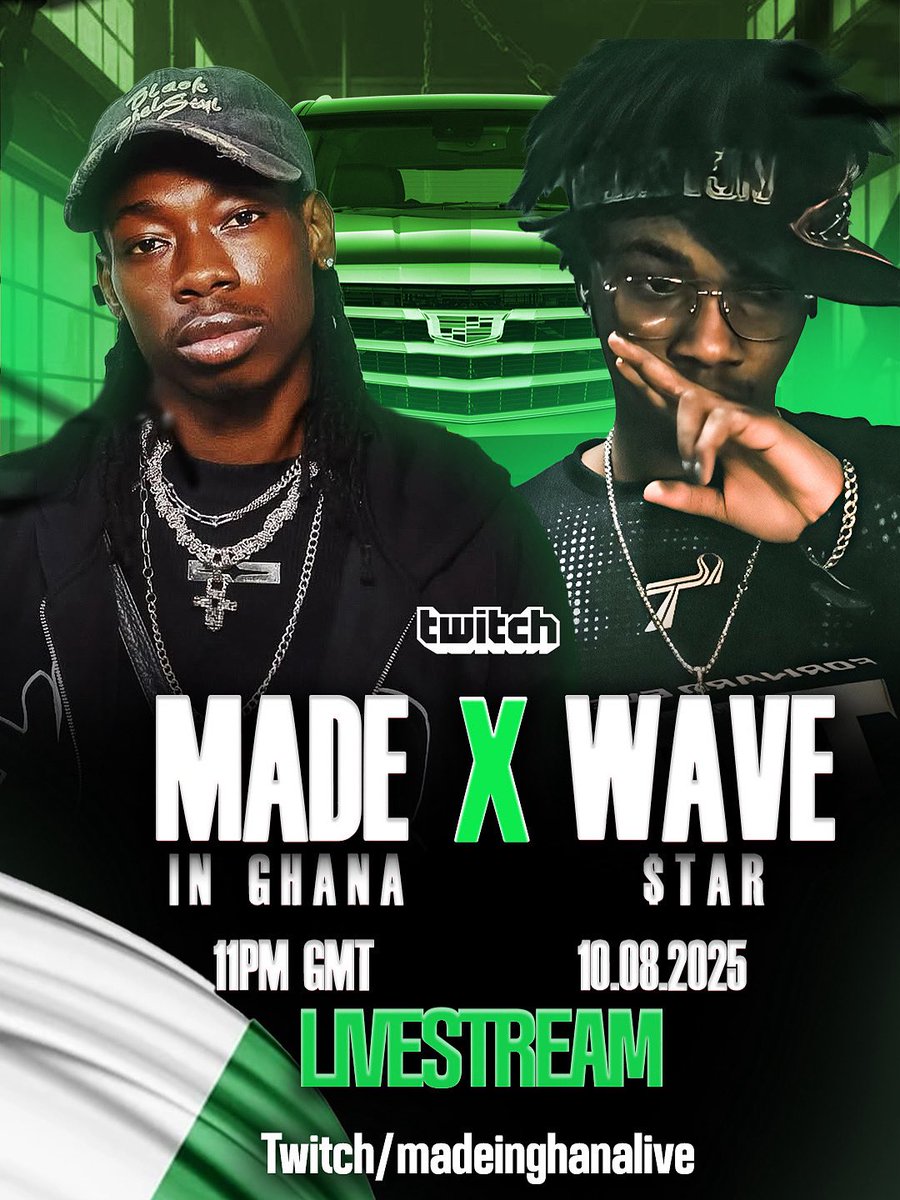 WAVE NIGHT ! <a href="/wavestarlife/">WAVE$TAR</a> 🇳🇬💪🏾
Twitch/ madeinghanalive.