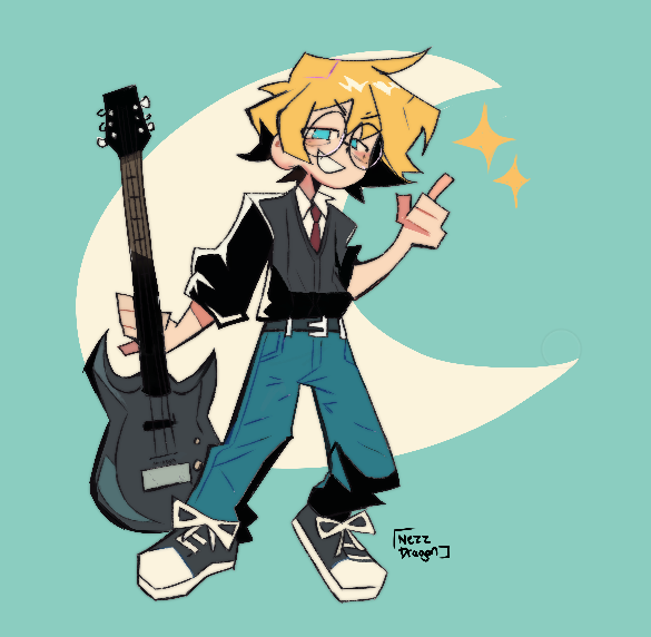 Did some fanart of Dave from Glass Animals, I love boys in glasses 🤭