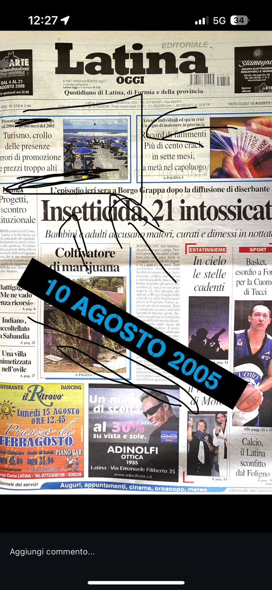 Ecco cosa diceva esattamente 20 anni fa Latina Oggi. Ripeto, 20 anni fa  #balneari