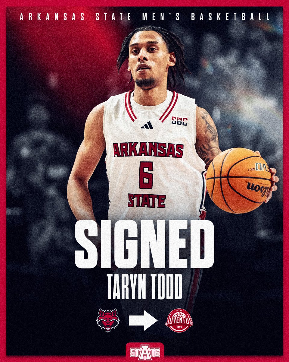 AStateMB's tweet photo. Congratulations to Arkansas State Alumni Taryn Todd on signing with BC Juventus in Lithuania https://t.co/pJ9xN8lmaP