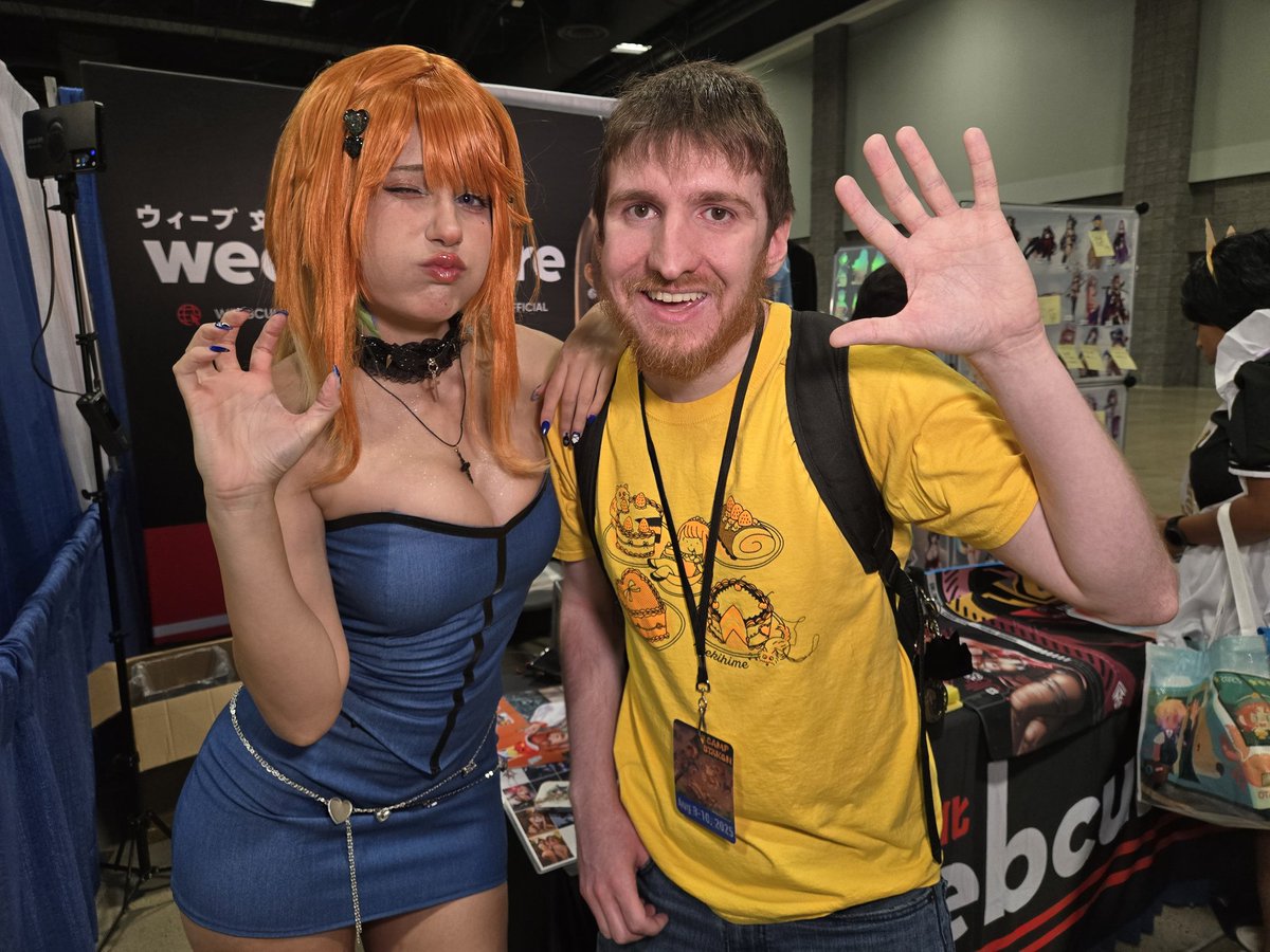 Excessive_Boot's tweet photo. I got to meet @jeanwanwanart at Otakon yesterday! I got to the con kinda late and struggled a little to find the booth, yet still managed to get the last available cheki and sticker. It was a fun interaction and definitely worth it! https://t.co/CIGbyo3bF2