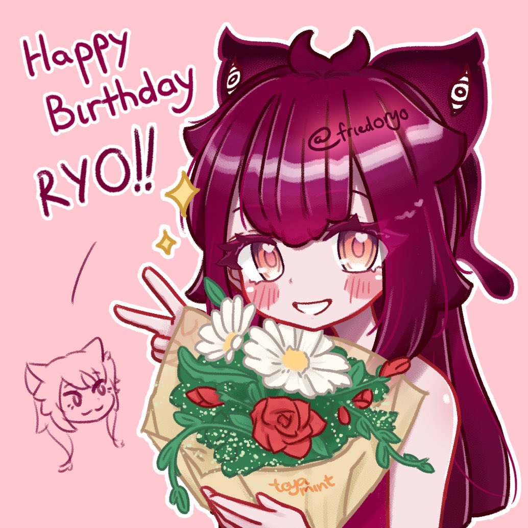 toyamint's tweet image. Happy birthday bestie @friedoryo!! &amp;lt;3