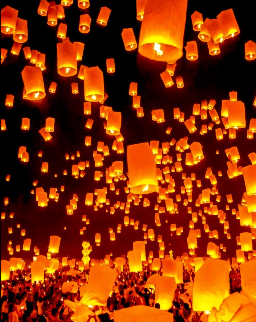Lantern tides rise above the skies
Leaving a mark on all the young lives
Bonfire embers sprung up high
Orange kissed our midnights
Lighting up our hearts, oh so bright
Dancing in the haloes of moonlight
This must be a dream come true
Wishing for time to be on our side

~j.d.