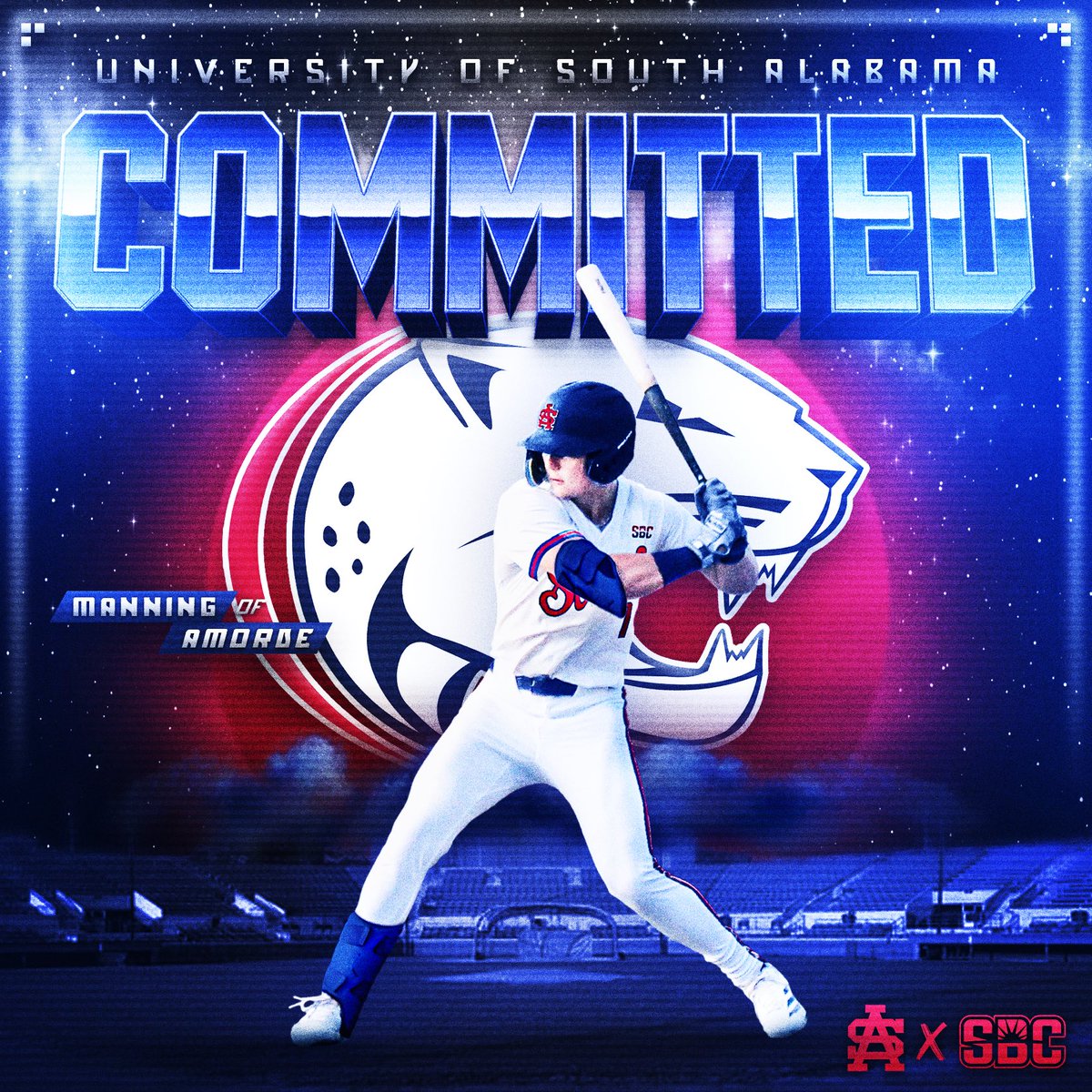 Manning Amorde (@manning_amorde1) on Twitter photo I'm so excited to announce my commitment to the University of South Alabama! I'm so incredibly grateful for the support of my family, friends, coaches, and above all, God, who have helped me get to this point. Go Jags!ππ <a href="/MarkCalviUSA/">Mark Calvi</a> <a href="/NickMagnifico/">Nick Magnifico</a> <a href="/AdamHeis6/">Adam Heisler</a>
<a href="/A_McCall11/">Andrew McCall</a> I'm so excited to announce my commitment to the University of South Alabama! I'm so incredibly grateful for the support of my family, friends, coaches, and above all, God, who have helped me get to this point. Go Jags!ππ <a href="/MarkCalviUSA/">Mark Calvi</a> <a href="/NickMagnifico/">Nick Magnifico</a> <a href="/AdamHeis6/">Adam Heisler</a>
<a href="/A_McCall11/">Andrew McCall</a>