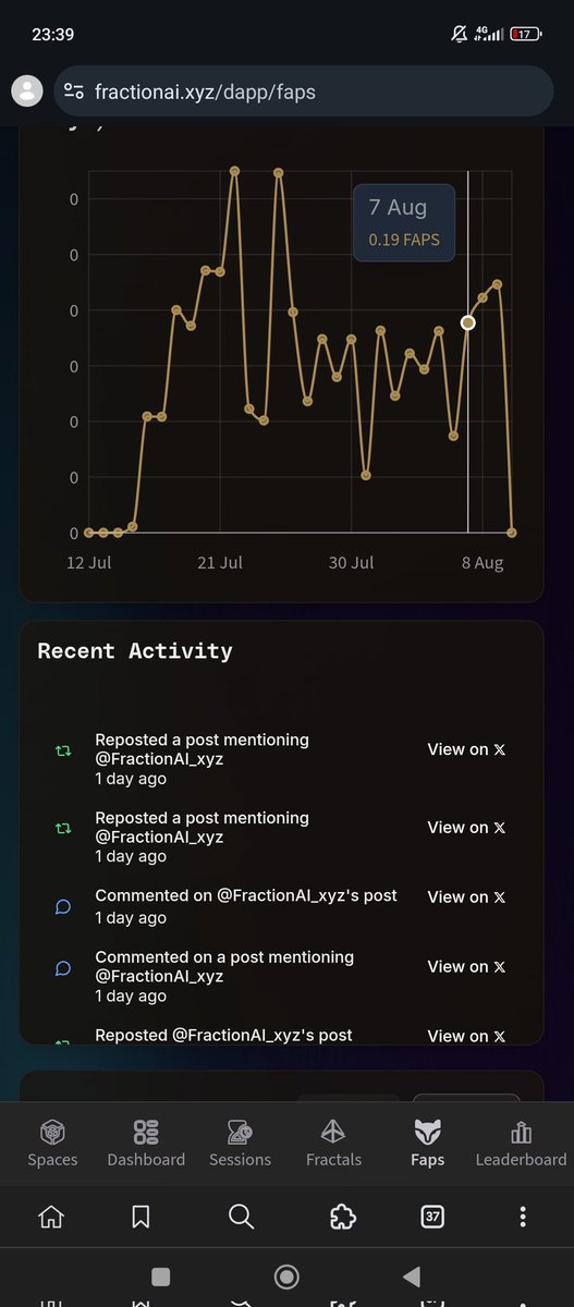 EzeasilaaN's tweet photo. I have not yet received any reward today, @FractionAI_xyz why is that? 

Pls fix this cuz I don't want to break my hard earned streak pls, reward me as soon as possible. https://t.co/47DlQkNafG