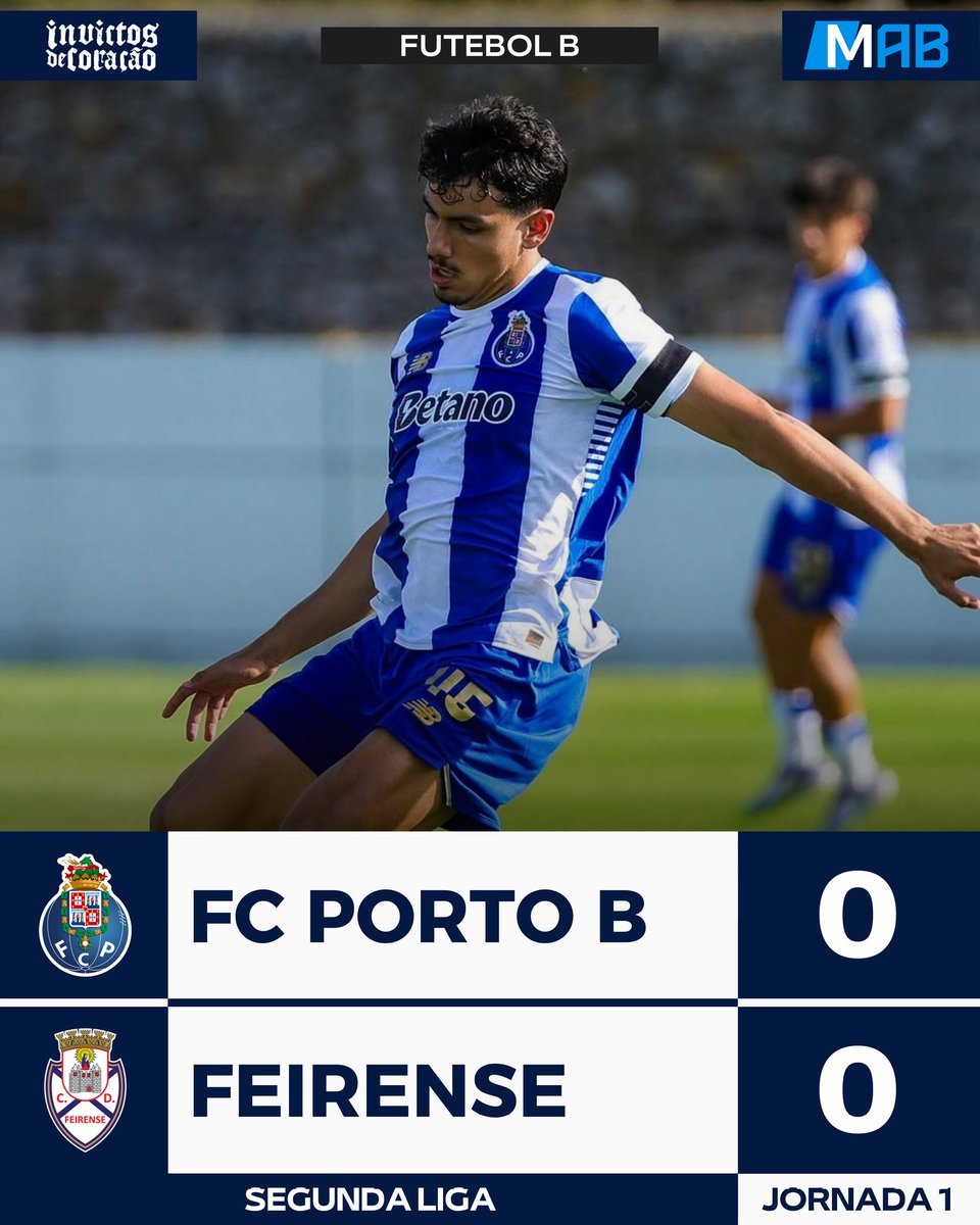 MAB1893's tweet photo. Empate a zero na primeira jornada da Segunda Liga 🔵⚪️

#FCPorto #FCPortoB #LigaPortugal2 #LigaPortugalMeuSuper #DragõesJuntos #NaçãoPorto #ComoNósUmDeNós #InfomáveisPorNatureza #ImortaisPorDireito #InvictosDeCoração #SeguimosJuntos https://t.co/dM3rhH1HaF
