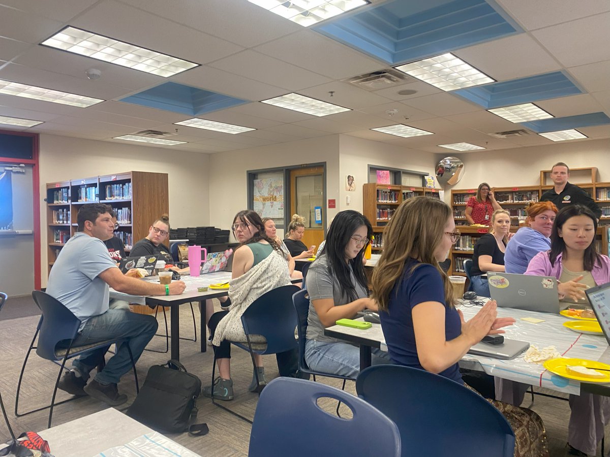 thedigitalnest's tweet photo. Come join us for the FIRST PTSA Meeting TOMORROW Monday, August 11th in the Media Room (Library) at 5:30. All are welcome to attend! Our new PTSA board celebrated our teachers with a fun breakfast!! #FalconNation #PTSArocks https://t.co/DbPbzmCbSQ