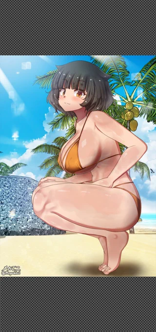 ヤマネコさん Yamaneko at beach :)