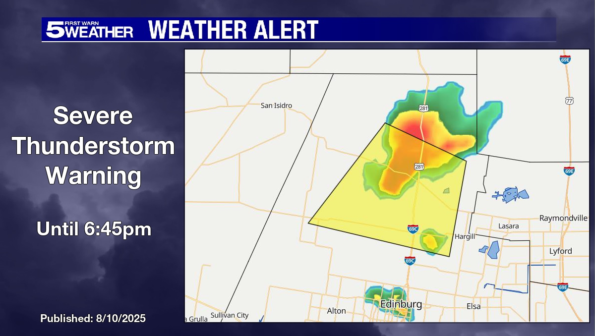 Severe Thunderstorm Warning for Hidalgo County until 6:45pm. #RGVWX #TXWX