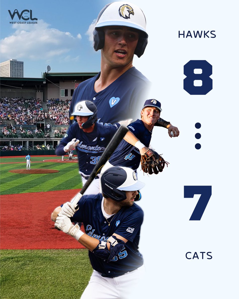 The Riverhawks advance to the <a href="/WCLBaseball/">West Coast League</a> North Division Finals!!!

Edmonton WILL HOST that playoff game at RE/MAX Field on Tuesday, August 12th.

Tickets for the biggest game in Riverhawks history go on sale later tonight, please stay tuned to our socials!