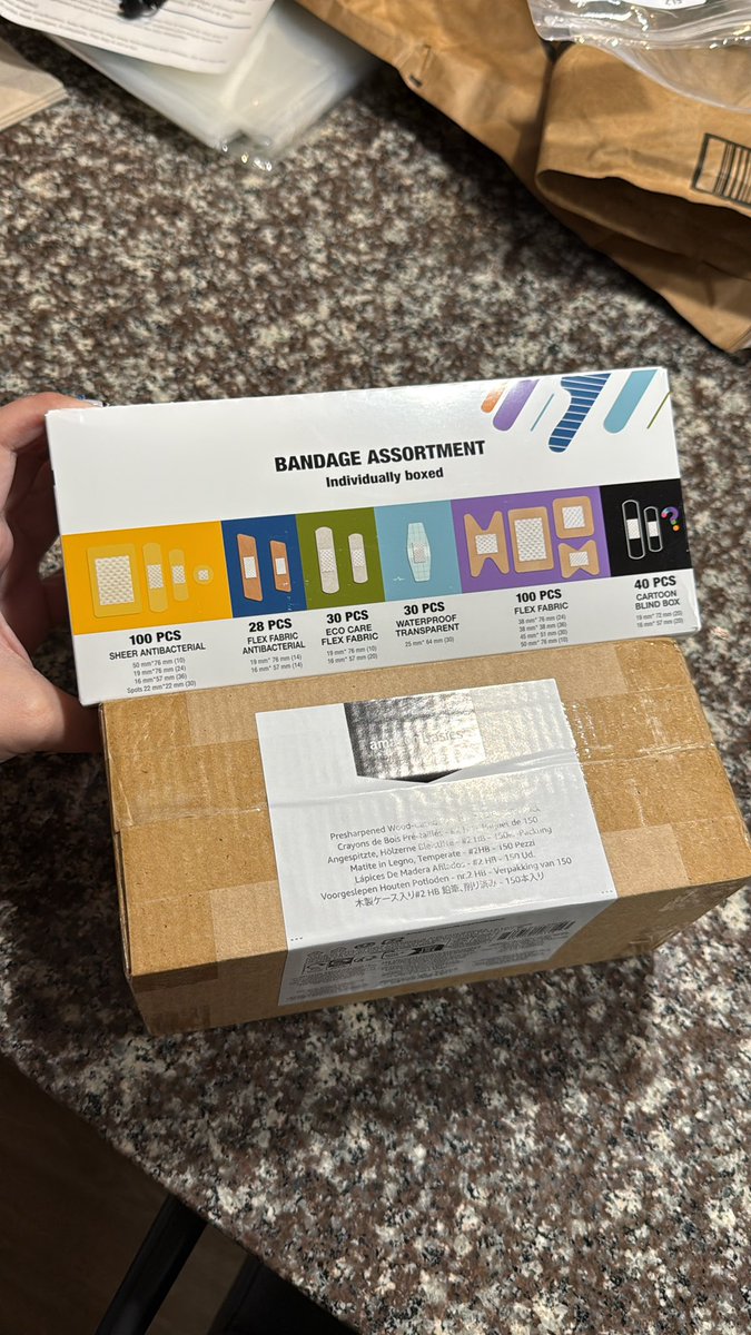 So grateful for every purchase off my #amazon #TeacherWishlist ! We were about to start the school year without bandaids. And of course you can never have too many pencils as a teacher!!
