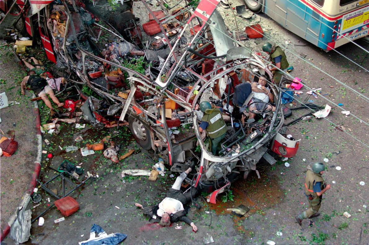 This side!
The side that watched bodies of civilians shred to pieces just one year after Oslo 1 was signed and was still thinking we can fix this when Oslo 2 was signed a year later! So don’t talk to me about your side when all you do is turn your back on peace and murder our