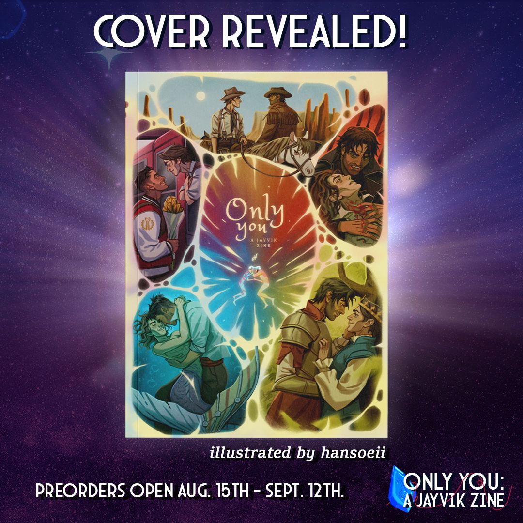 ⚙COVER REVEAL⚙

𝐼𝓃 𝒶𝓁𝓁 𝓉𝒾𝓂𝑒𝓁𝒾𝓃𝑒𝓈, 𝒾𝓃 𝒶𝓁𝓁 𝓅𝑜𝓈𝓈𝒾𝒷𝒾𝓁𝒾𝓉𝒾𝑒𝓈, 𝑜𝓃𝓁𝓎 𝓎𝑜𝓊... 

Only You's cover is HERE! <a href="/hansoeii/">han 🐇</a> has done an incredible job showing all the different timelines, and all the different possibilities that jayvik can exist!