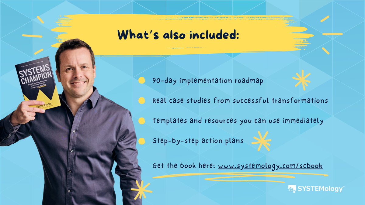 Most systems don’t fail because they’re broken. They fail because no one owns them.

David Jenyns wrote Systems Champion to fix that.

Launching in 3 days.

What’s inside? Check the post. 👇