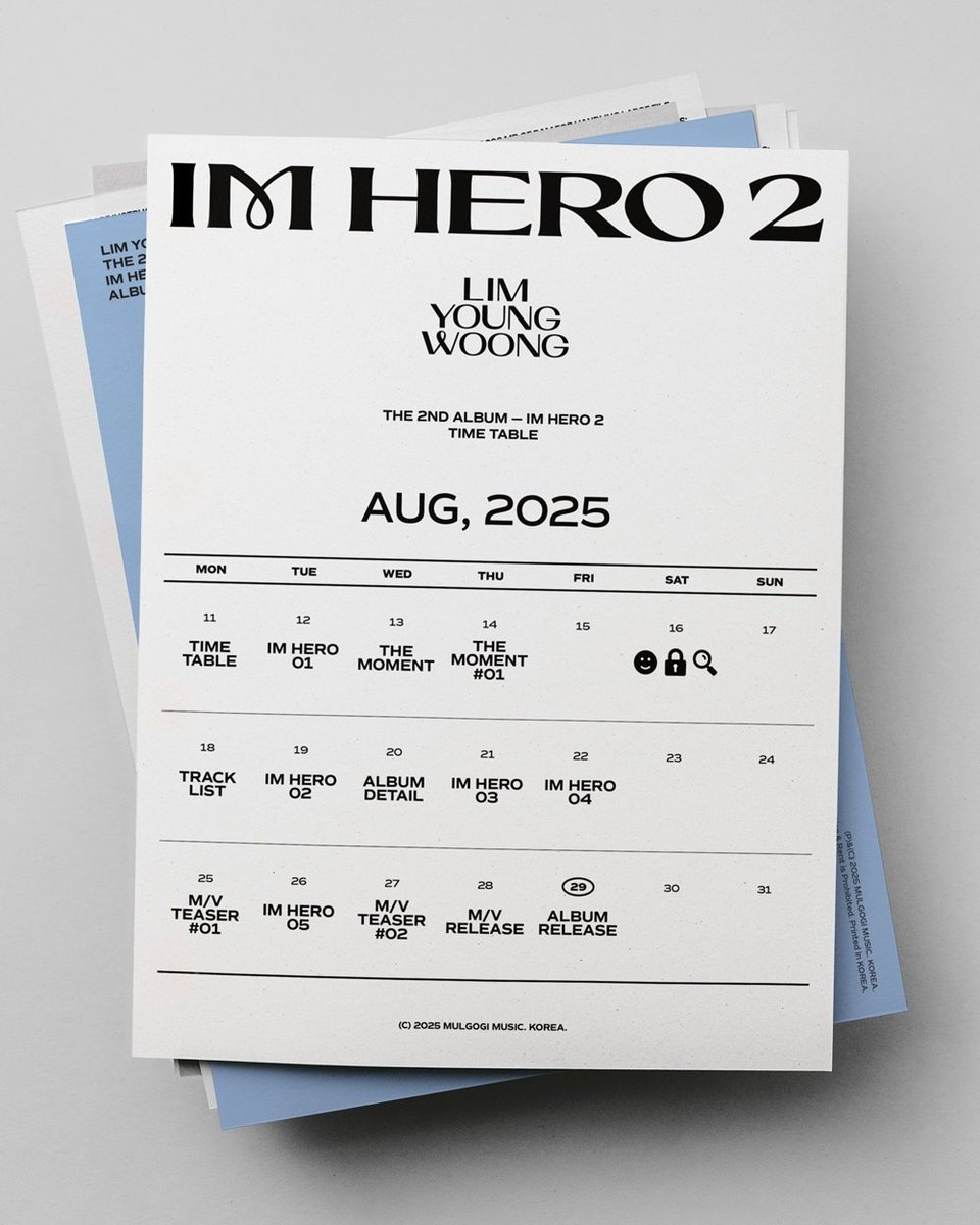 limyoungwoong's tweet photo. 아티스트 임영웅 두 번째 정규 앨범
‘IM HERO 2’ TIME TABLE 공개! 

많은 기대와 관심 부탁드립니다! 

#임영웅 #limyoungwoong
#임영웅정규2집 #IMHERO2
#임영웅두번째정규앨범_IMHERO2
#임영웅앨범북 #임영웅_정규2집_앨범북 https://t.co/BztAWRqZ7Q