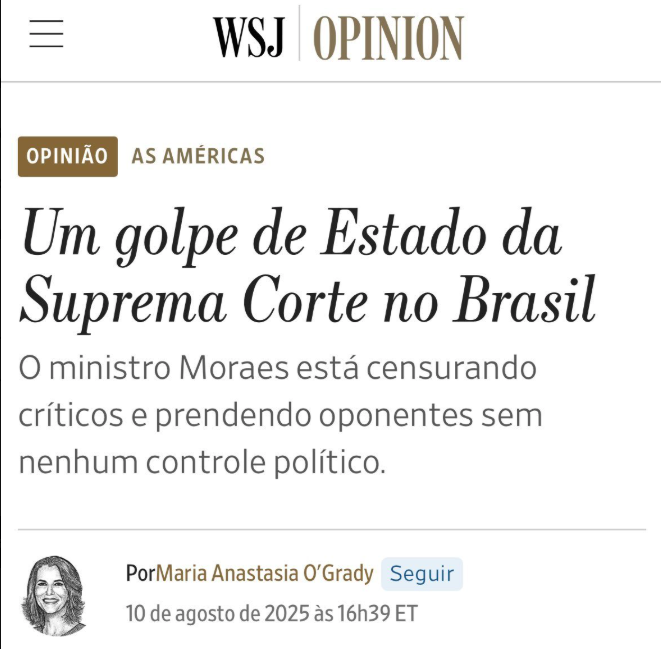 silvionavarro's tweet photo. O Brasil nas páginas de mais um jornal pelo mundo. Hoje, no Wall Street Journal. https://t.co/2Ej94xgWPE