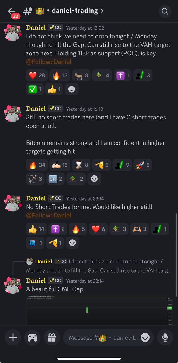 Still no short trades here (And I have 0 short trades open at all.) Happy with all my Long trades open 📈

Bitcoin remains strong and I am confident in higher targets getting hit next

The order flow and local structure makes this such a high probability plan 💸