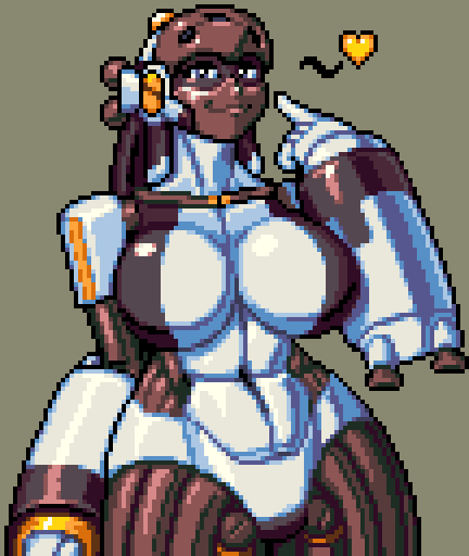 I did a Gamadelic sprite for fun. #robotgirl