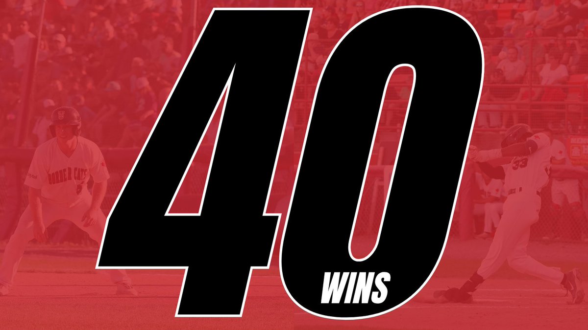 With last night’s 10-5 victory over the Duluth Huskies, your Thunder Bay Border Cats won their 40th Game of the Summer!

This is the first time since 2008 that the franchise has hit this milestone, with the previous time ending in a NWL Championship.

Bring on 2026! #GoCatsGo