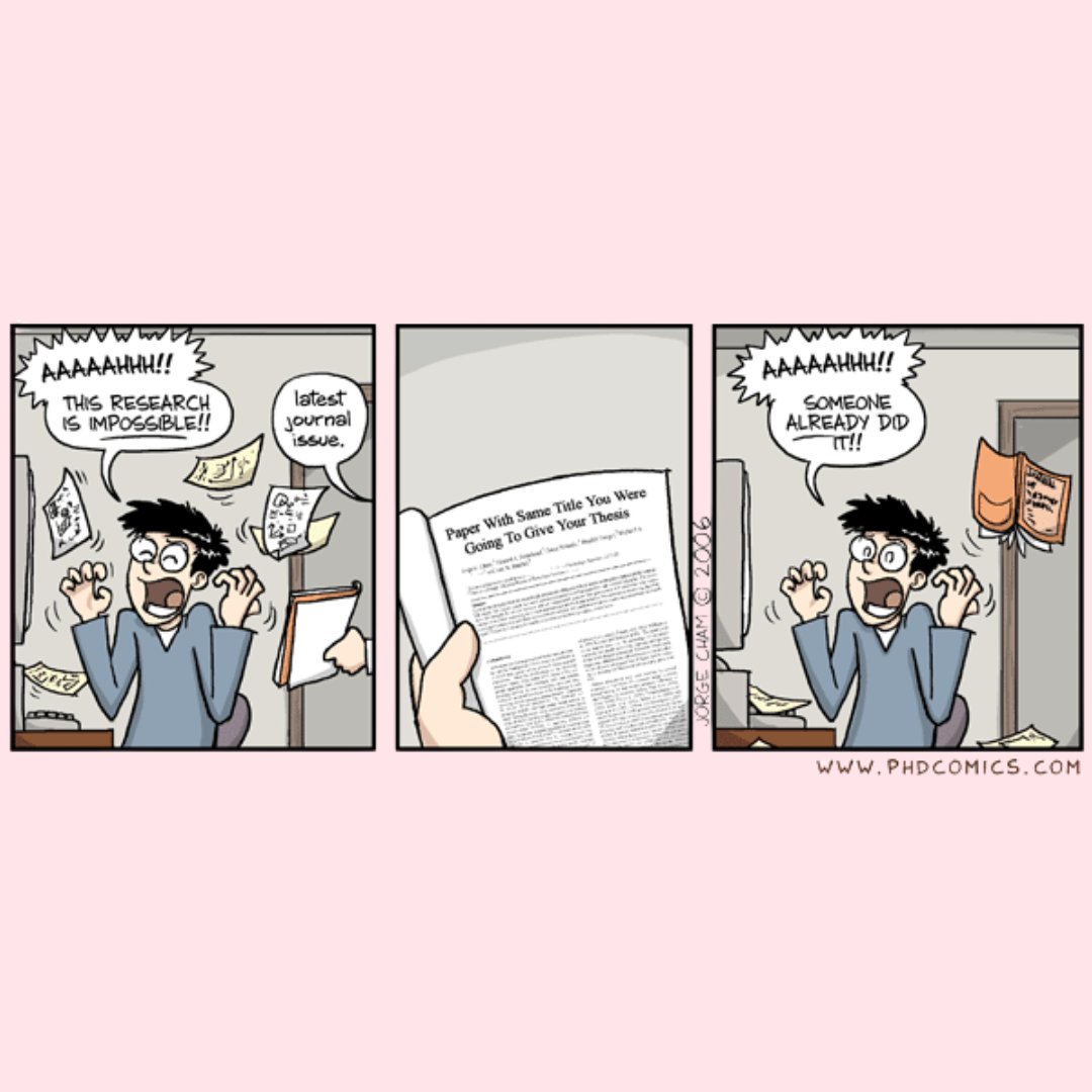 The Researcher’s Dilemma: Novelty Vs Existing Literature

#RTM
#RTMHumor
#AcademicFun
#AcademicLife
#ScholarlyLaughs