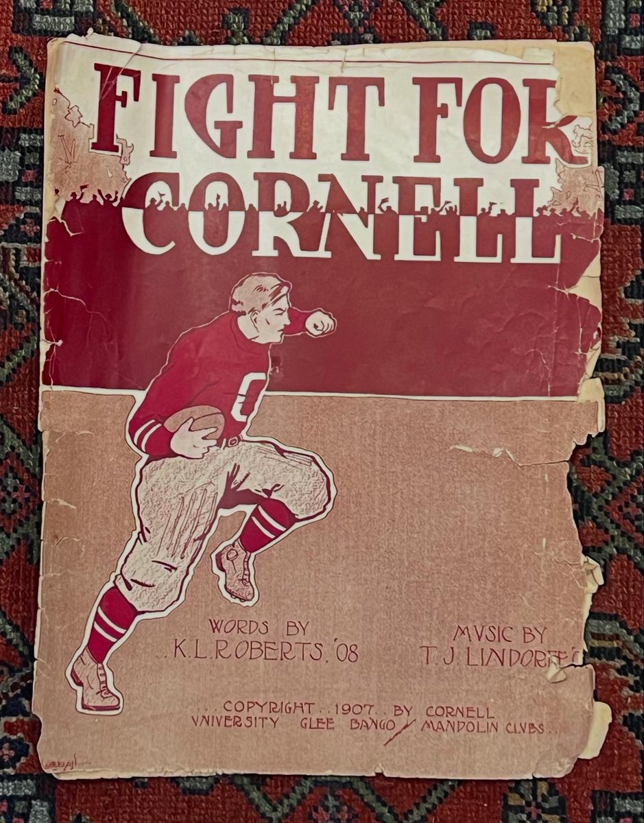 FineNDandyShop's tweet photo. 1905 and 1907 Cornell fight songs. https://t.co/jmRjD0REaI