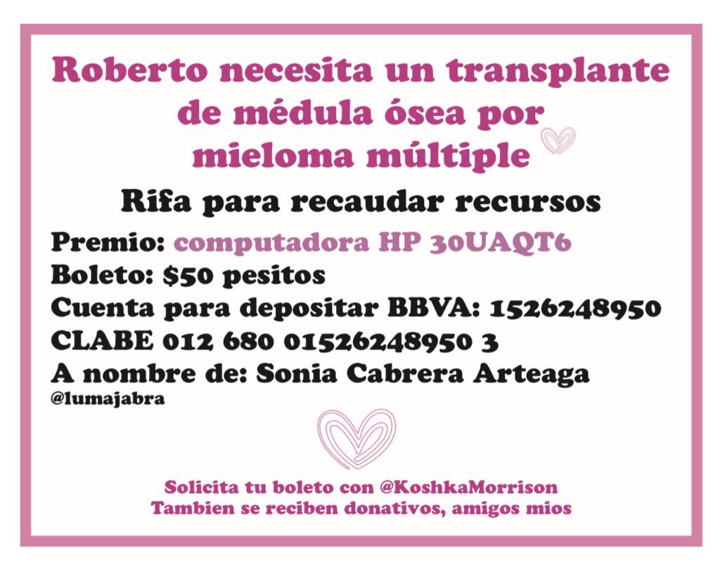 Shitititos míos, aún nos qedan muchotes boletos, de berdat Kosh no se qeda con ningún dinero de esto, Lumita <a href="/lumajabra/">lumaja</a> i su esposo nos necesitan