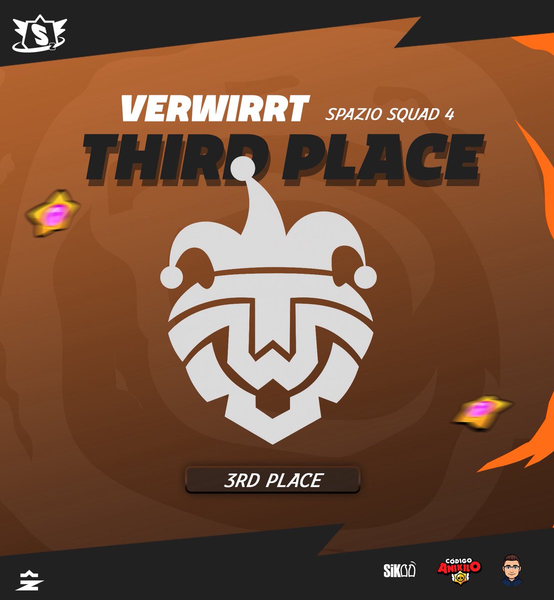 SpazioLeague (@spazioleague2) on Twitter photo ๐ฝ THIRD PLACE โ VERWIRRT ๐ฅ
<a href="/VerwirrtGaming/">Verwirrt? Gaming</a> closes this edition of Spazio Squad by stepping onto the podium with a well deserved Third Place ๐๐ช.
Their adaptability, clutch plays, and competitive spirit in every match earn them a spot in the tournamentโs history. ๐ฝ THIRD PLACE โ VERWIRRT ๐ฅ
<a href="/VerwirrtGaming/">Verwirrt? Gaming</a> closes this edition of Spazio Squad by stepping onto the podium with a well deserved Third Place ๐๐ช.
Their adaptability, clutch plays, and competitive spirit in every match earn them a spot in the tournamentโs history.