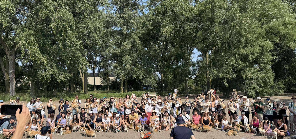 LongbottomMorty's tweet photo. So many frens, so little time! My first time attending corgi beach day at Cherry Beach, Toronto for the GTA (Greater Toronto Area) and Ontario Corgis FB group. #CorgiCrew #corgi https://t.co/G9OVvPDjv8