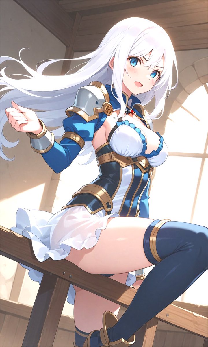 Inner_Garden_'s tweet image. ちょっとおてんばな戦姫

「やぁ！待ちくたびれたぞ！我が同志…さぁ、今日も楽しいダンジョン攻略に行くよ🎶」
#Tomboy #LivelyValkyrie #AIイラスト︎ #AIart #PixAI