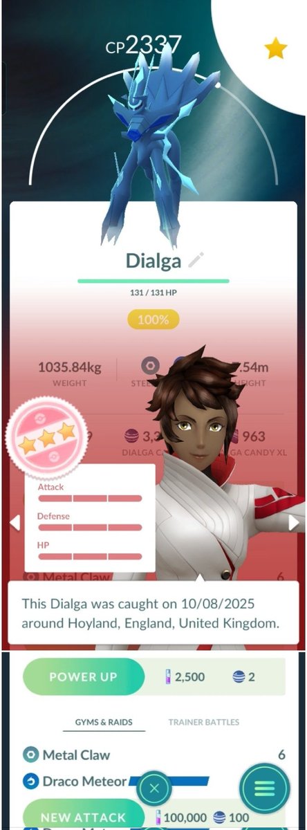 PaulMar27935144's tweet photo. #PokemonGO #PerfectPokemon #OriginFormRaidDay #NotAngryJustDisappointed I should be satisfied with these however, without their legacy adventure effect &amp; the non - boosted shiny rates, I'm disappointed for everyone esle. #BoycottMakeUpRaidDays https://t.co/ZWC6pu0Qs1