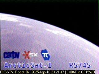 Received 2 repeated images SSTV in Robot36 satellite ARCTICSAT-1 (RS74S), Orbit 8974. #sstv #amsat #cubesat #cubesats