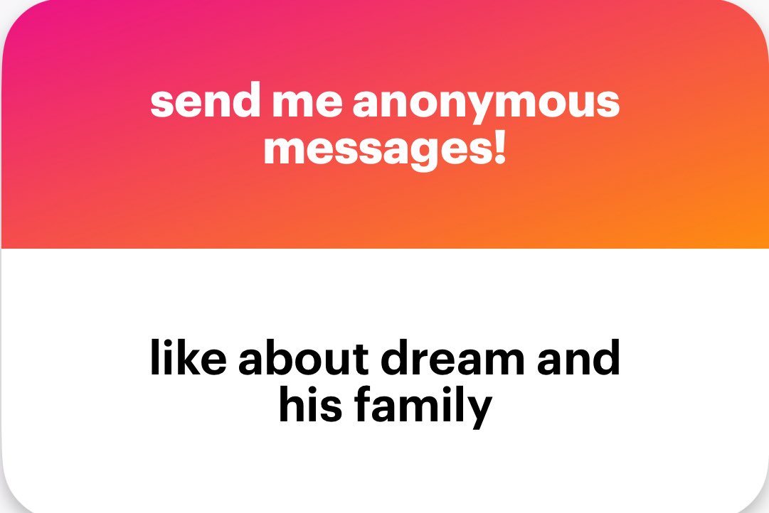 Dream: clayton ray huff 
Drom: Stephanie ray huff 
Drad: Stewart ray huff (both republicans)
Older drista: Sydney rai huff (we don’t like her)
Drother: Coleton ray huff (we don’t like him)
Drista: Savannah rei huff (a baddie we love her) 
dm me if you want more info on that