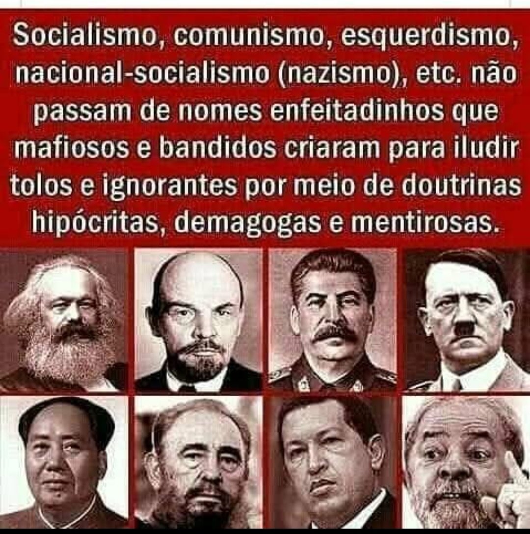 CARLOSDESTRO7's tweet photo. O COMUNISMO tem que ser criminalizado lá no Brasil...
O COMUNISMO matou muito mais e continua matado, mais que o nazifascismo que já é criminalizado...
🎯🕸️ https://t.co/1Udn8Eklxc