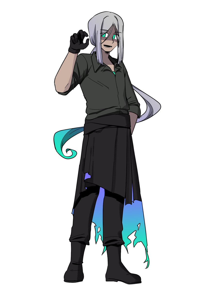 chudling69's tweet photo. they have a similar height, but 🧿 should be taller than 🍀. like, freakishly tall. it would add to his creepiness (and seme factor) https://t.co/VtdlcHS6li