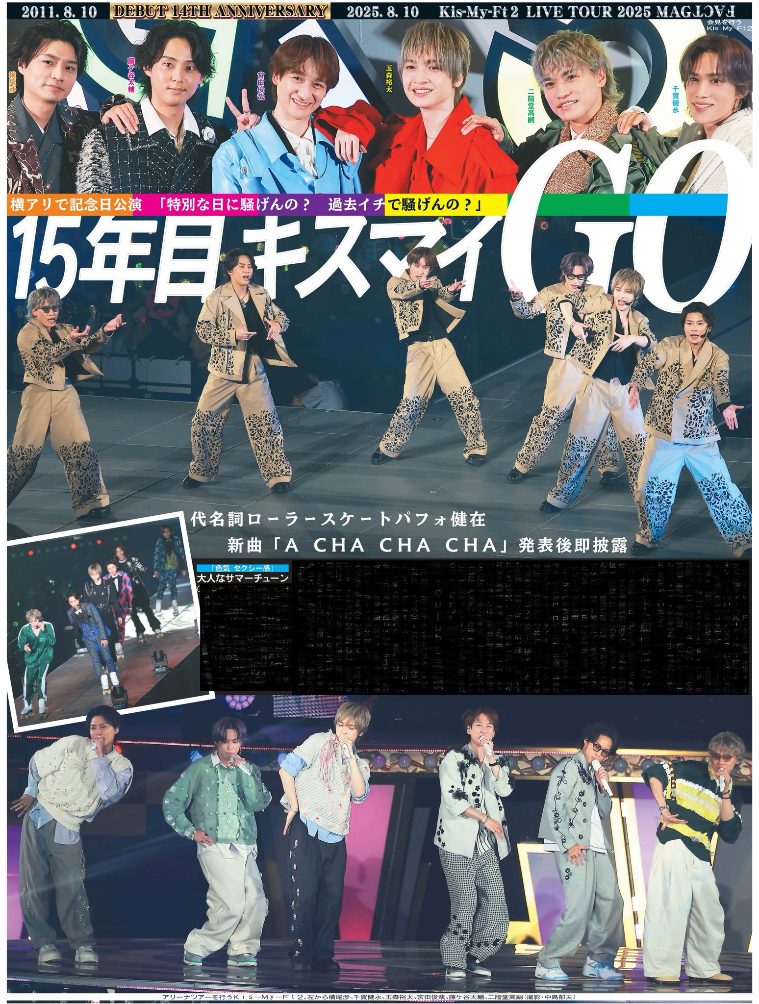 【売り切れ】2賞 キスマイ ポスター Merch Market Official Artist Video #155~ Kis-My-Ft2 LIVE