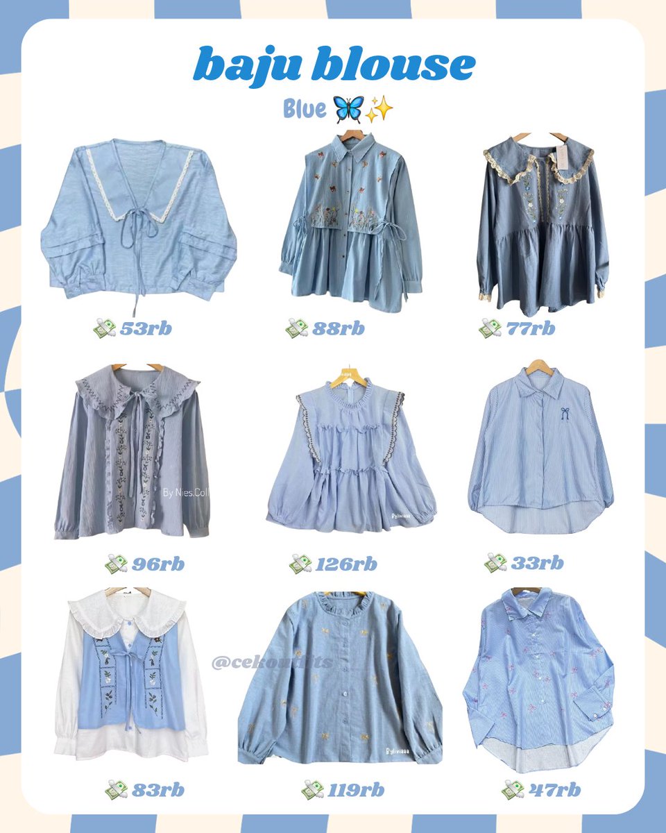 zaistdyra's tweet photo. rekomendasi baju blouse blue 🦋✨️
#ootdStyle #ootd #oufit #outfits #blouse #bajuwanita #ootdkekinian #bajulucu https://t.co/odJAaPLELG